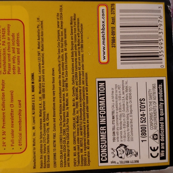 Matchbox Coca Cola Red 1933 Ford Coupe Collectible Die-Cast Model Car New NWT - Picture 16 of 17